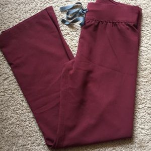 Burgundy Figs Scrub Pants